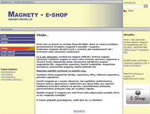 Tablet Screenshot of magnet-prodej.cz